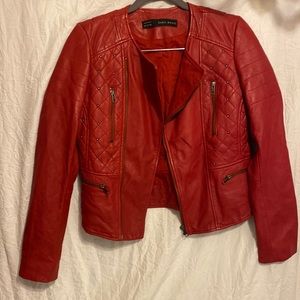Zara leather jacket